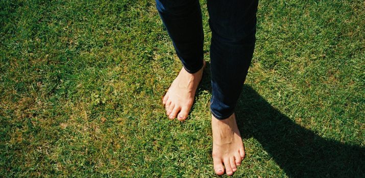 Bare Feet on Grass